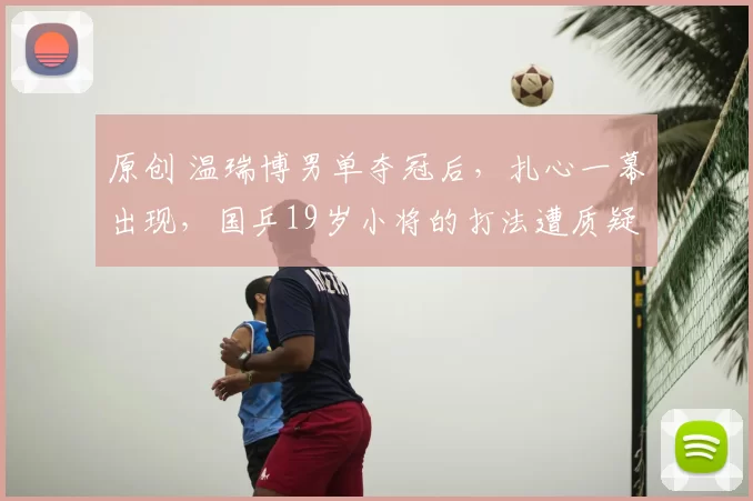 原创 温瑞博男单夺冠后，扎心一幕出现，国乒19岁小将的打法遭质疑！